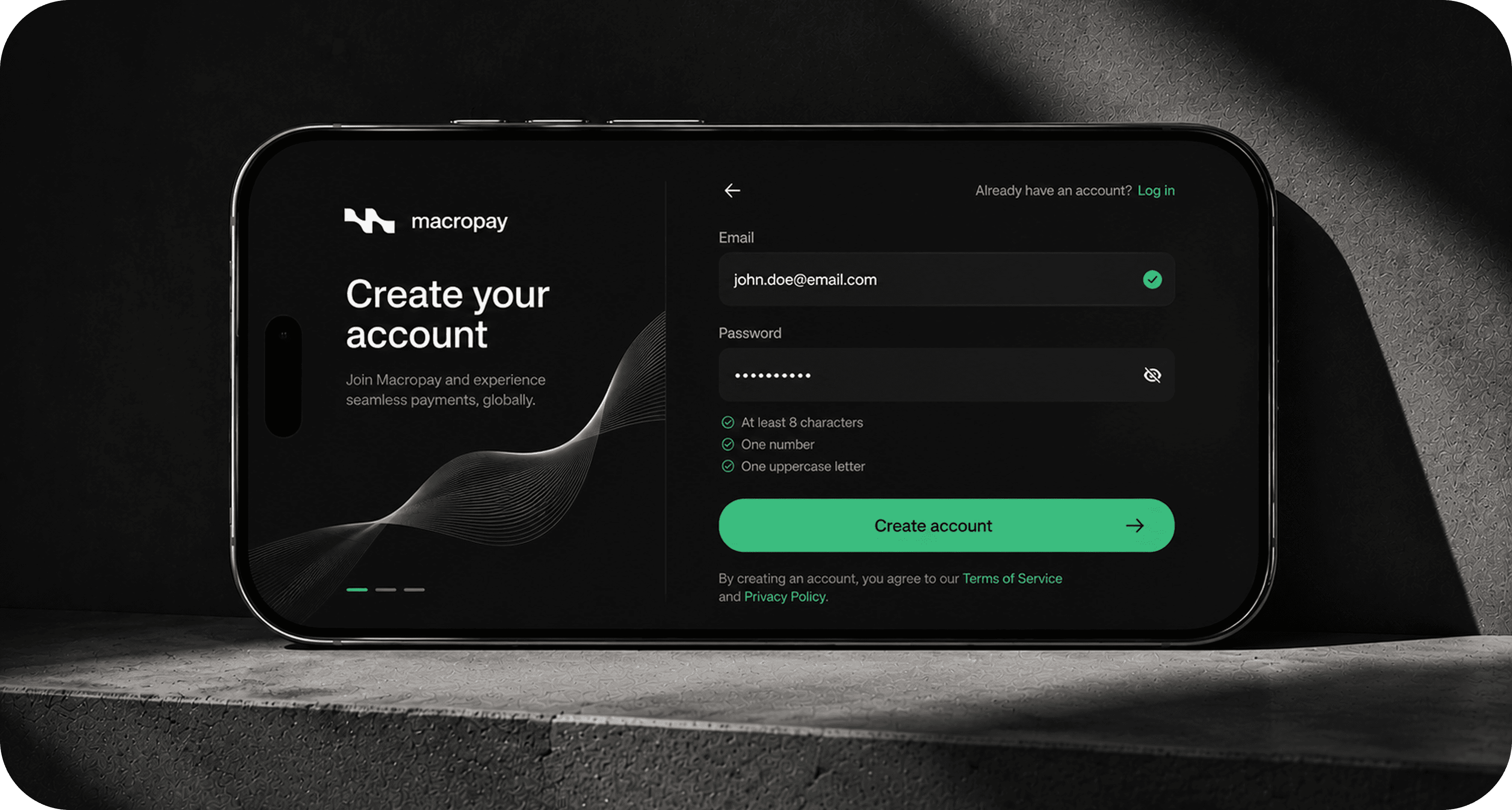 Create your account